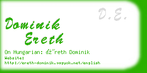 dominik ereth business card